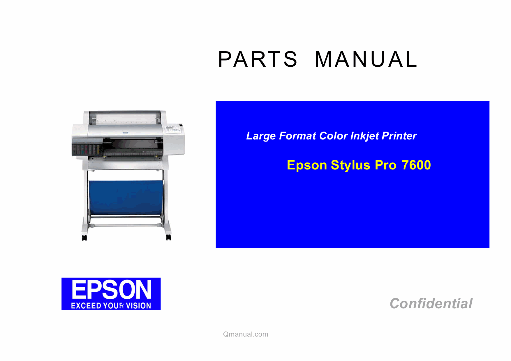 EPSON StylusPro 7600 Parts Manual-1 EPSON StylusPro 7600 Parts Manual-1